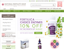 Tablet Screenshot of naturalfertilityshop.com